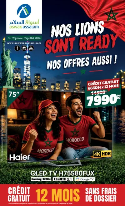 QLED TV 75 pouces H75S80FUX